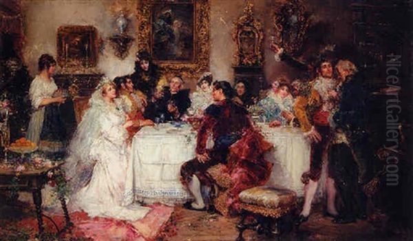 The Marriage Feast Oil Painting by Juan Pablo Salinas