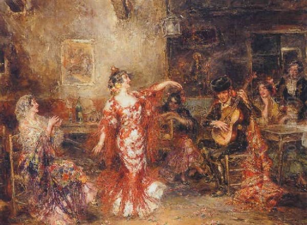 The Spanish Dancer Oil Painting by Juan Pablo Salinas