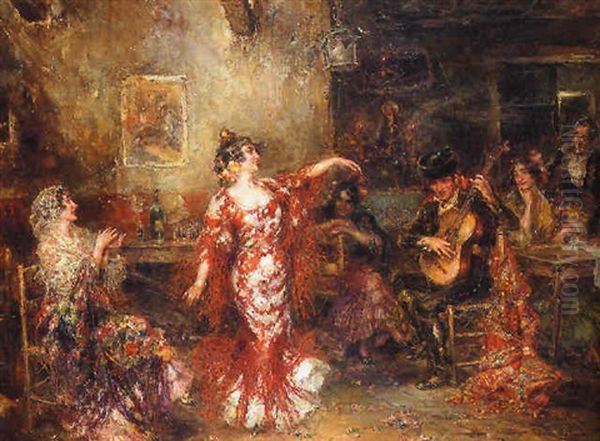 The Spanish Dancer Oil Painting by Juan Pablo Salinas