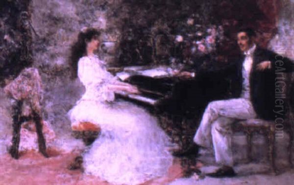 The Private Concert Oil Painting by Juan Pablo Salinas