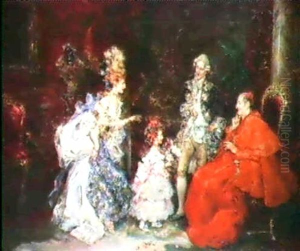 The Cardinal's Birthday Oil Painting by Juan Pablo Salinas