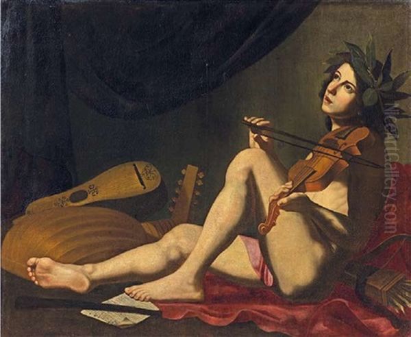 Allegorie De La Musique Oil Painting by Tommaso Salini