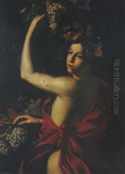 Bacco (allegoria Dell'autunno?) Oil Painting by Tommaso Salini