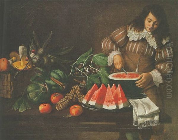 Le Gentilhomme Dans Le Garde Manger Oil Painting by Tommaso Salini