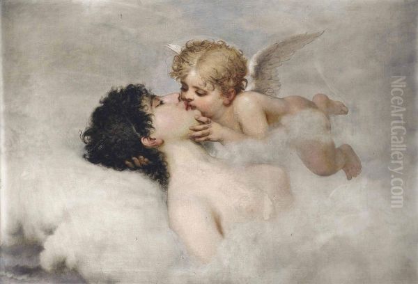 An Allegory Of Love Oil Painting by William-Adolphe Bouguereau