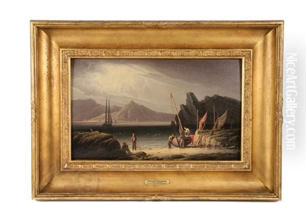 Firth Of Clyde From Greenock Oil Painting by Robert Salmon