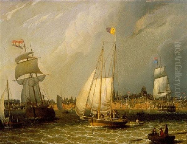 Harbor, Liverpool Oil Painting by Robert Salmon