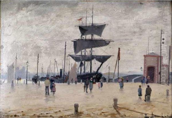 Le Port Oil Painting by Etienne Bouille