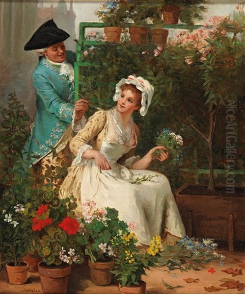 The Gardener Oil Painting by Hugo Salmson