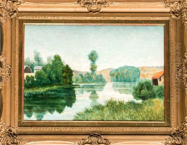 Sommerliche Landschaft Oil Painting by Hugo Salmson