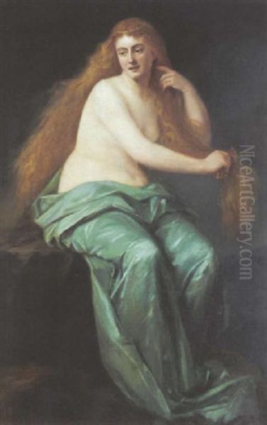 Lorelei Oil Painting by Hugo Salmson