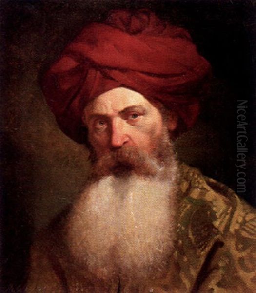 Man I Rod Turban Oil Painting by Hugo Salmson