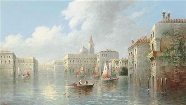 Venetian Capriccios (pair) Oil Painting by James Salt