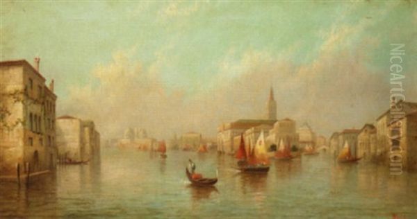 Capriccio View Of Venice Oil Painting by James Salt