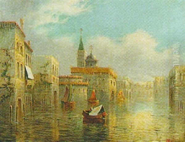 Venetian Waters Oil Painting by James Salt