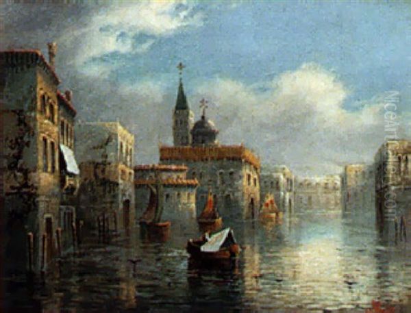 Venetian Waters Oil Painting by James Salt