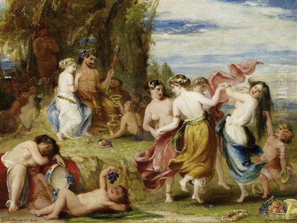 Bacchanal Oil Painting by William Salter