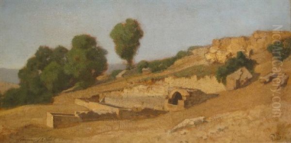 Ruine, 13 Aout Oil Painting by Henri Gustave Saltzmann