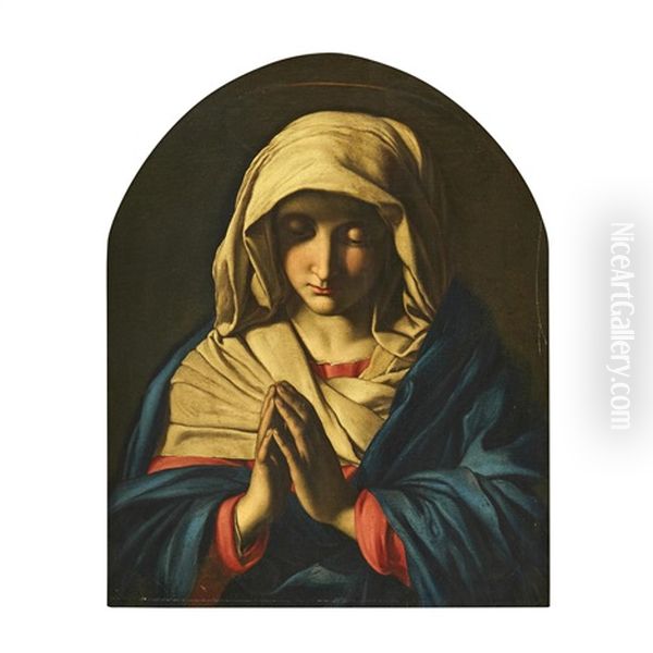 Virgin Mary In Prayer Oil Painting by Giovanni Battista Salvi (Il Sassoferrato)