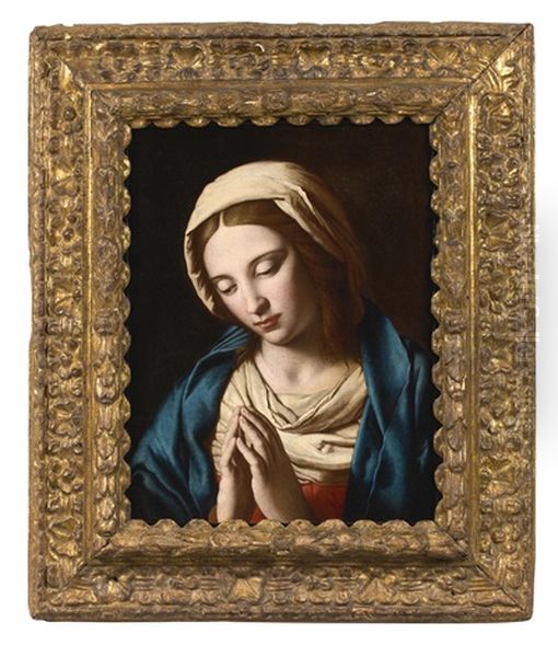 La Vierge En Priere Oil Painting by Giovanni Battista Salvi (Il Sassoferrato)