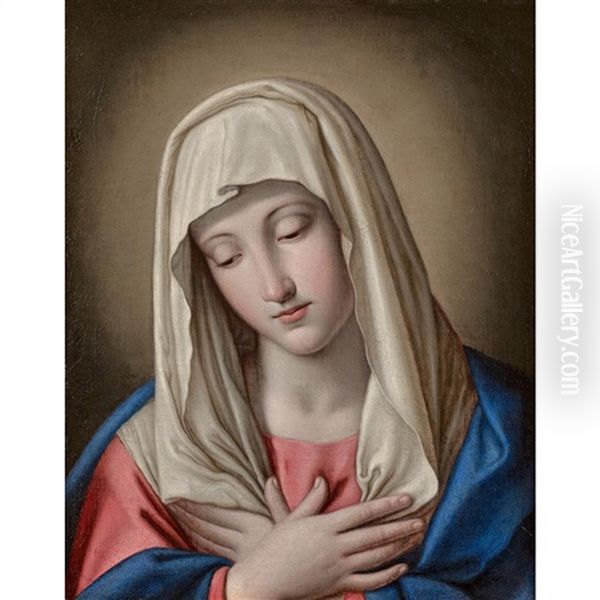 The Virgin At Prayer Oil Painting by Giovanni Battista Salvi (Il Sassoferrato)