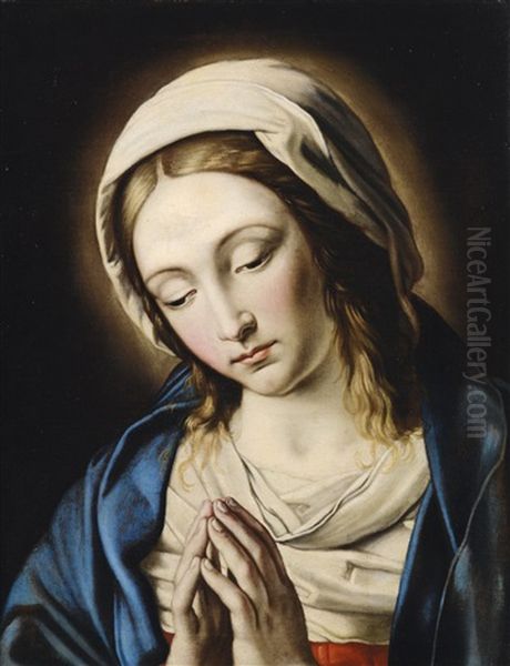 The Virgin In Prayer Oil Painting by Giovanni Battista Salvi (Il Sassoferrato)