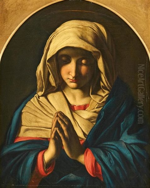 Virgin Mary In Prayer Oil Painting by Giovanni Battista Salvi (Il Sassoferrato)