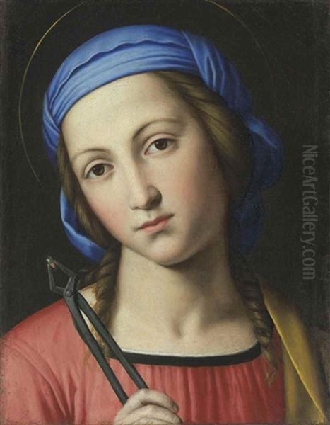 Saint Apollonia Oil Painting by Giovanni Battista Salvi (Il Sassoferrato)