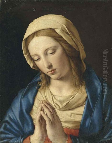 The Madonna At Prayer Oil Painting by Giovanni Battista Salvi (Il Sassoferrato)