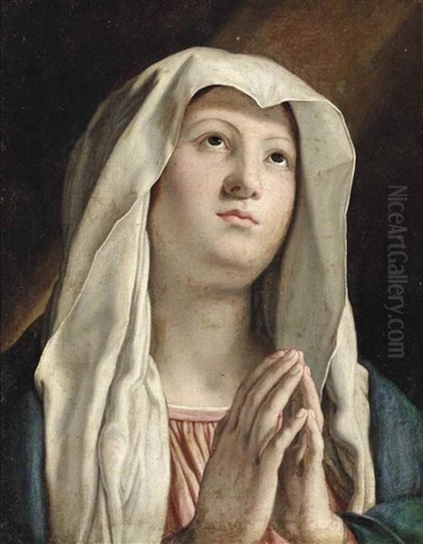 The Madonna In Prayer Oil Painting by Giovanni Battista Salvi (Il Sassoferrato)