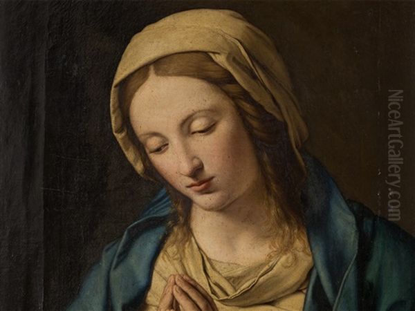 Virgin In Prayer Oil Painting by Giovanni Battista Salvi (Il Sassoferrato)