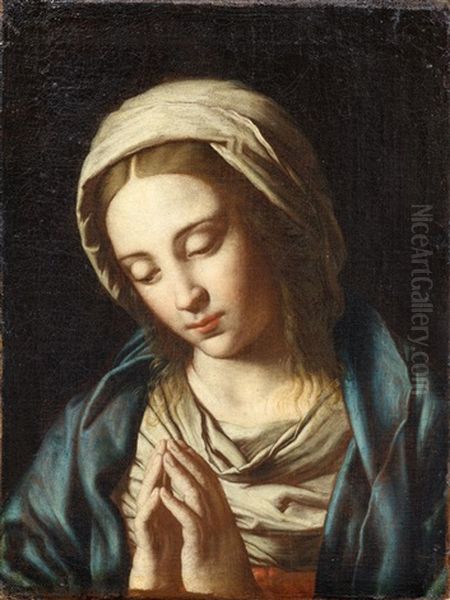 The Madonna At Prayer Oil Painting by Giovanni Battista Salvi (Il Sassoferrato)