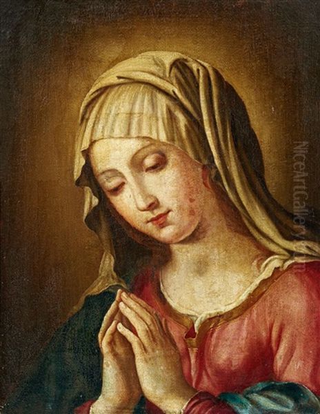 The Virgin In Prayer Oil Painting by Giovanni Battista Salvi (Il Sassoferrato)