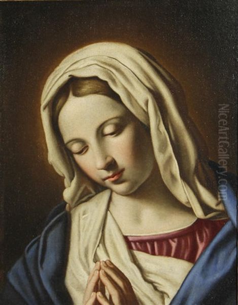 Virgin In Prayer Oil Painting by Giovanni Battista Salvi (Il Sassoferrato)