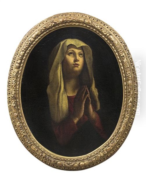 Madonna Orante Oil Painting by Giovanni Battista Salvi (Il Sassoferrato)