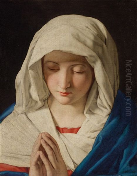 Betende Maria Oil Painting by Giovanni Battista Salvi (Il Sassoferrato)