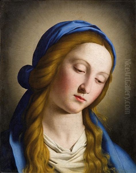 Madonna Oil Painting by Giovanni Battista Salvi (Il Sassoferrato)