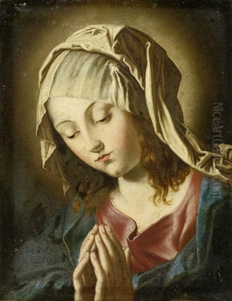 Betende Maria Oil Painting by Giovanni Battista Salvi (Il Sassoferrato)