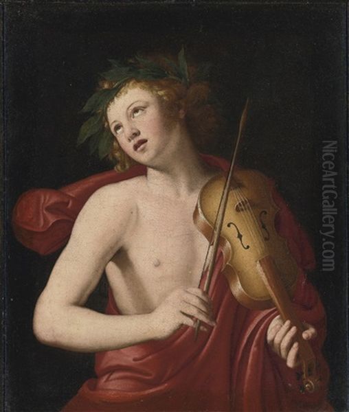 Apollo Oil Painting by Giovanni Battista Salvi (Il Sassoferrato)