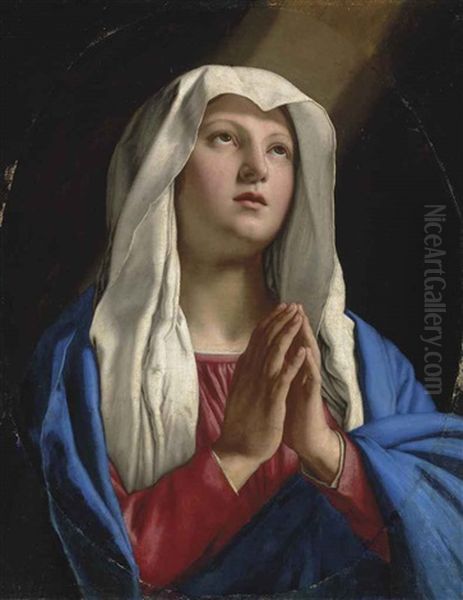 The Madonna At Prayer Oil Painting by Giovanni Battista Salvi (Il Sassoferrato)