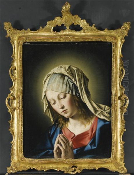 The Madonna Annunciate Oil Painting by Giovanni Battista Salvi (Il Sassoferrato)