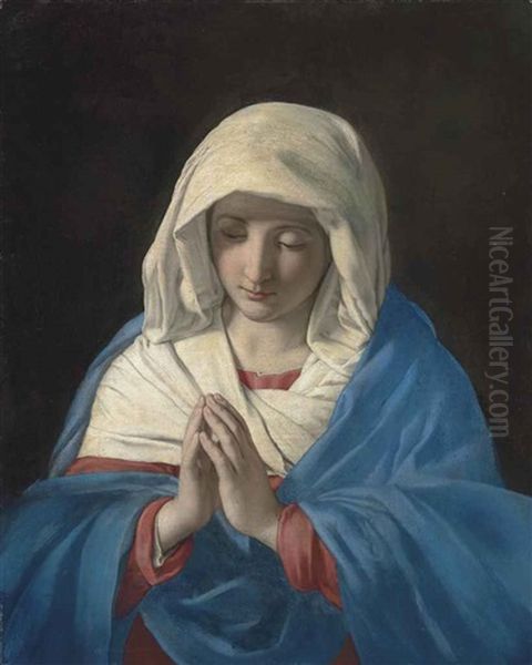 The Madonna At Prayer Oil Painting by Giovanni Battista Salvi (Il Sassoferrato)