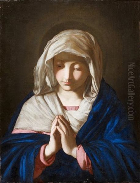 La Vierge En Prieres Oil Painting by Giovanni Battista Salvi (Il Sassoferrato)