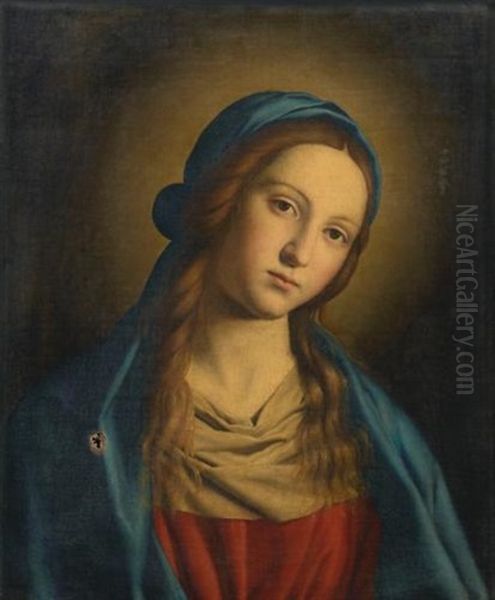 La Vierge En Buste Oil Painting by Giovanni Battista Salvi (Il Sassoferrato)