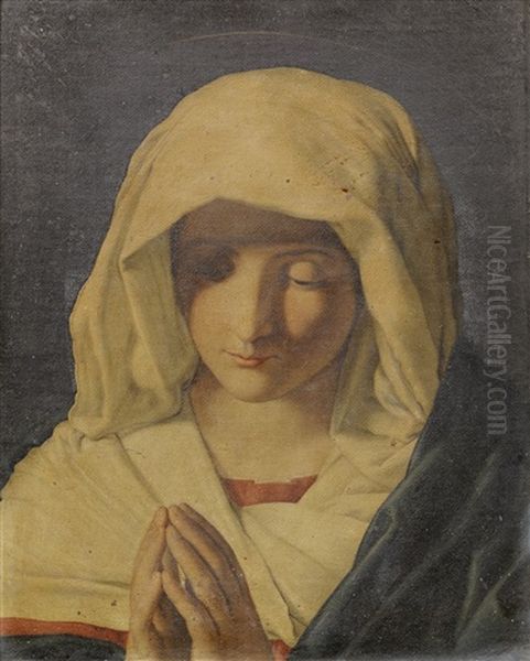 The Madonna At Prayer Oil Painting by Giovanni Battista Salvi (Il Sassoferrato)