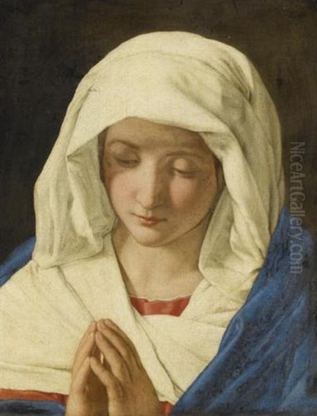 The Madonna At Prayer Oil Painting by Giovanni Battista Salvi (Il Sassoferrato)