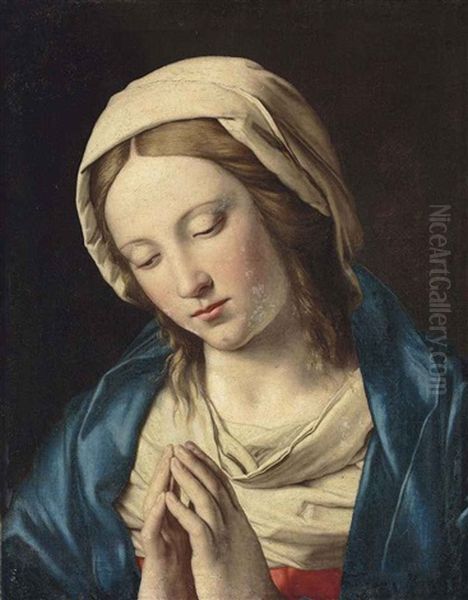 The Madonna At Prayer Oil Painting by Giovanni Battista Salvi (Il Sassoferrato)