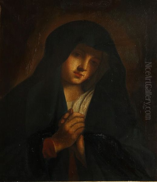 The Madonna In Sorrow Oil Painting by Giovanni Battista Salvi (Il Sassoferrato)