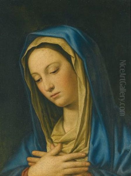 The Madonna At Prayer Oil Painting by Giovanni Battista Salvi (Il Sassoferrato)