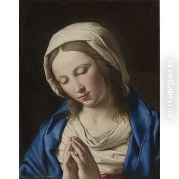 The Madonna At Prayer Oil Painting by Giovanni Battista Salvi (Il Sassoferrato)